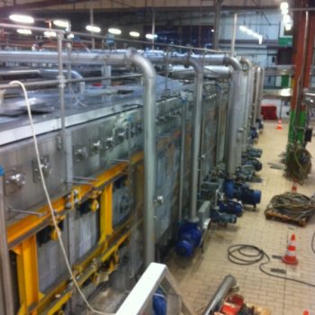 Démontage d'un pasteurisateur chez d'Heineken Marseille